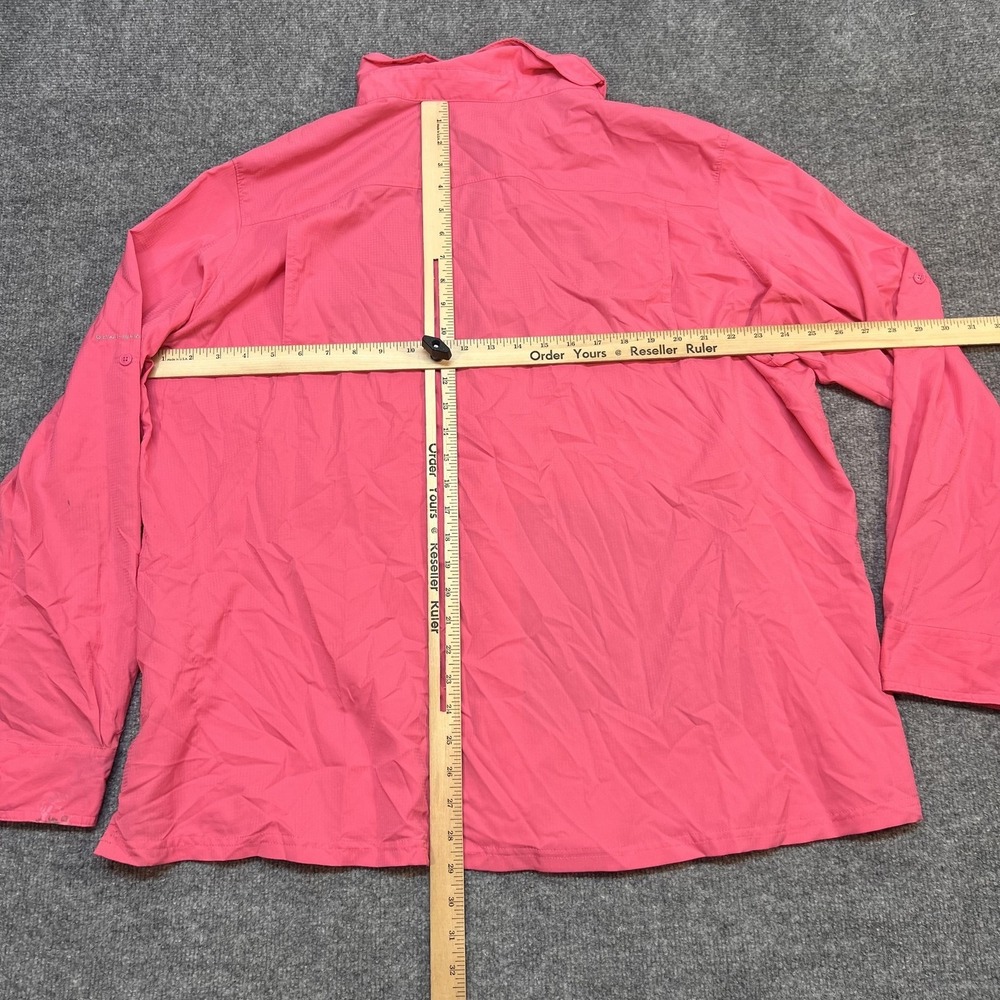 Columbia Shirt Womens 3X Pink Omni-Shade Button Up Long Sleeve Hiking Outdoor - Picture 9 of 11